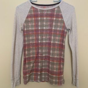 Plaid long sleeve shirt